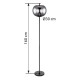 GLOBO FLOOR LAMP BLACKY 15345S
