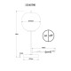 GLOBO LAMPA DE MASA BLACKY I 15345TNO