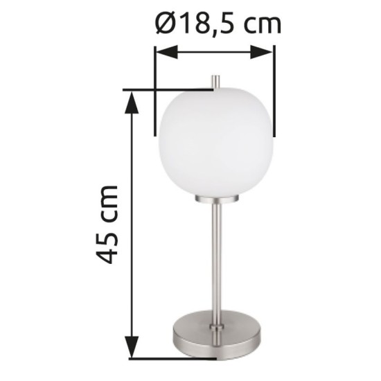 GLOBO LAMPA DE MASA BLACKY I 15345TNO