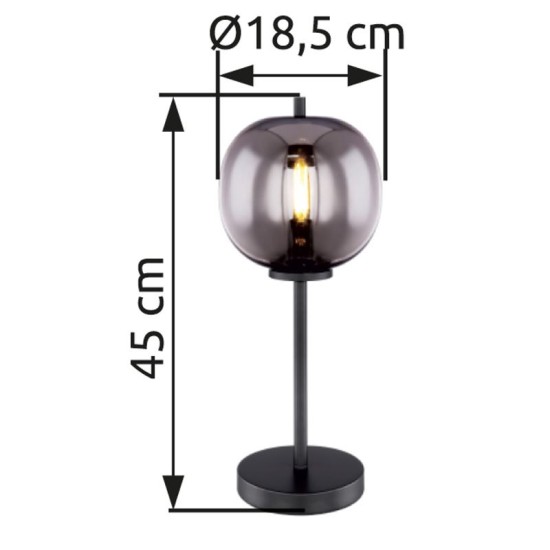 GLOBO TABLE LAMP BLACKY 15345T