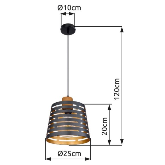GLOBO PENDUL ABLONA 15451H