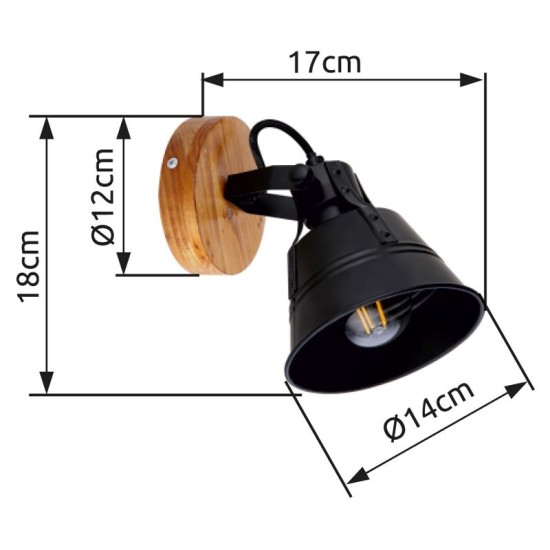 GLOBO WALL LAMP GÜNTHER 15466S-1