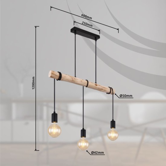 GLOBO PENDANT LAMP GREGOR 15539-3H