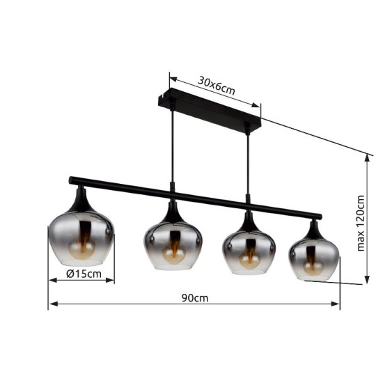 GLOBO PENDUL MAXY 15548-4H1