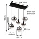 GLOBO PENDANT LAMP MAXY 15548-6H