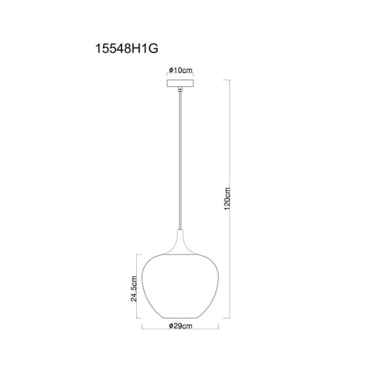 GLOBO PENDANT LAMP MAXY 15548H1G