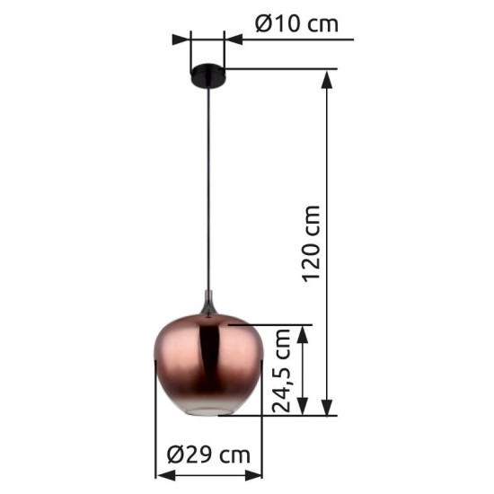 GLOBO PENDANT LAMP MAXY 15548H1G