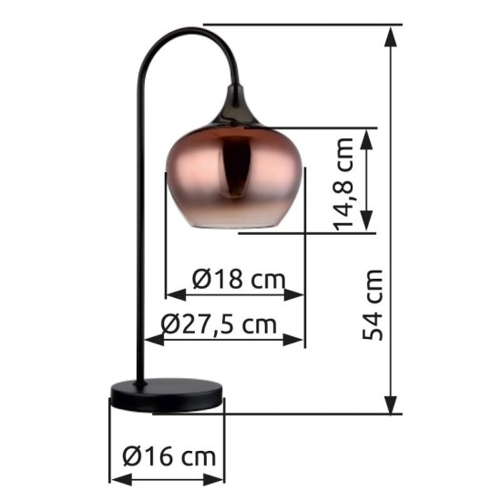 GLOBO TABLE LAMP MAXY 15548TG