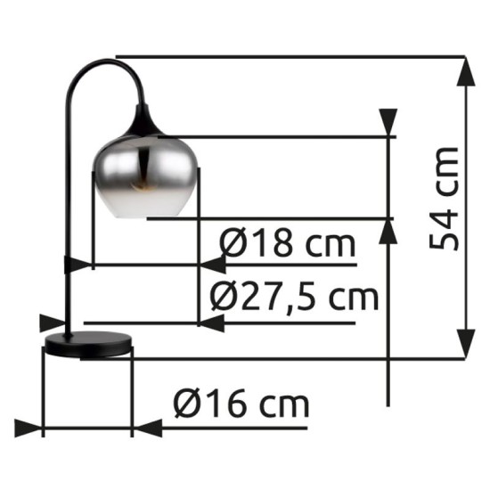 GLOBO LAMPA DE MASA MAXY 15548T