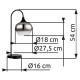 GLOBO LAMPA DE MASA MAXY 15548T