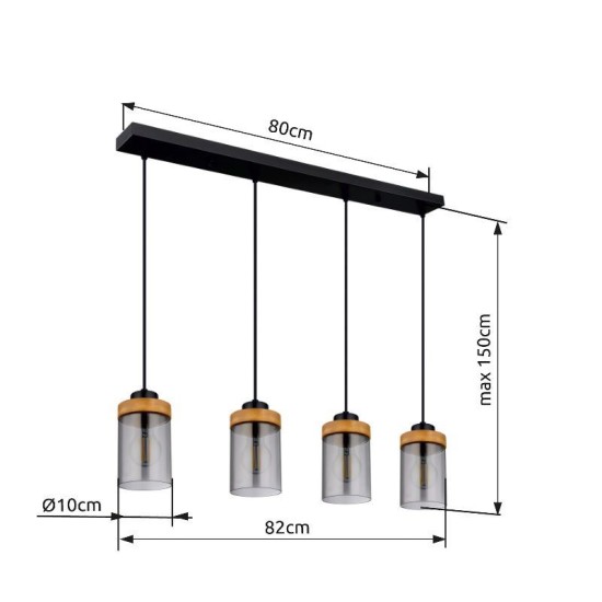 GLOBO PENDANT LAMP FINCA 15557-4H