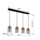 GLOBO PENDANT LAMP FINCA 15557-4H