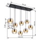GLOBO CEILING LAMP MILLEY 15560-8H