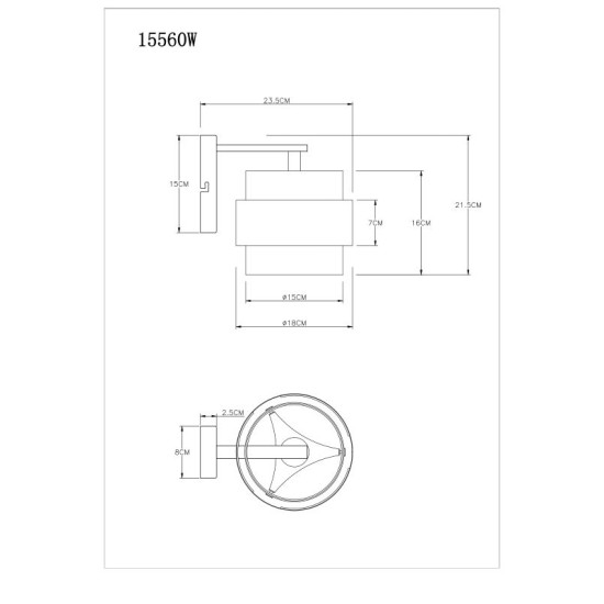 GLOBO LAMPA DE PERETE MILLEY 15560W