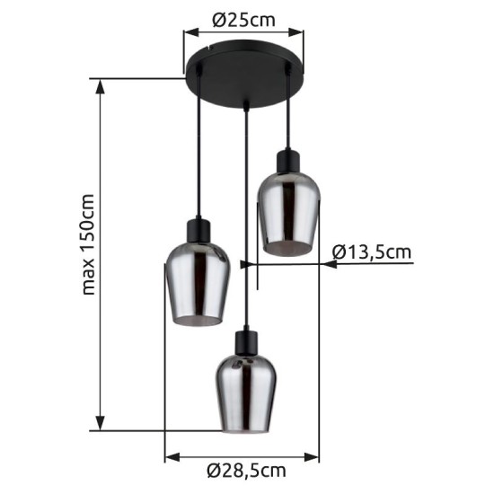 GLOBO PENDUL RYAN 15627-3