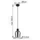 GLOBO PENDUL RYAN 15627