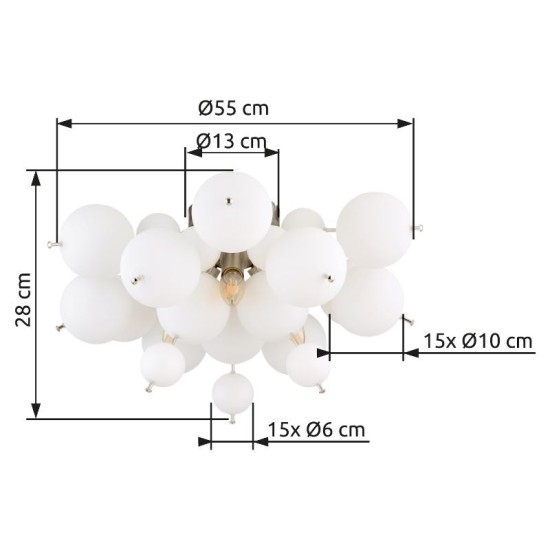 GLOBO CEILING LAMP UDO 15633DA