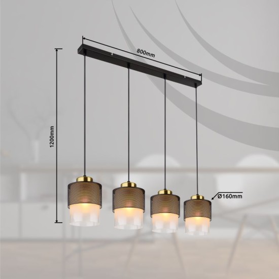 GLOBO PENDANT LAMP OLGA 15709-4H