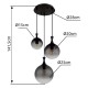 GLOBO CEILING LAMP DALTON 15885-3H