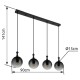 GLOBO CEILING LAMP DALTON 15885-4H