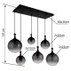 GLOBO CEILING LAMP DALTON 15885-6H