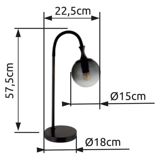 GLOBO TABLE LAMP DALTON 15885T