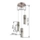 GLOBO CEILING LAMP ANNIKA 21000-3HМ