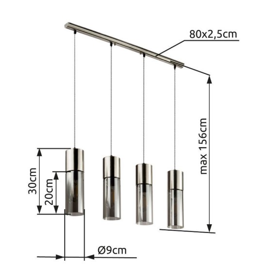 GLOBO CEILING LAMP ANNIKA 21000-4HN