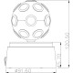 GLOBO LED LAMPA DE MASA DISCO 28017