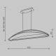 MAYTONI LED PENDANT LAMP BREEZE 34W 3000K 2040Lm BRASS 78423