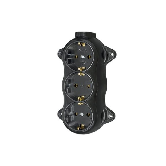 ATRA RETRO BLACK TRIPLE SOCKET