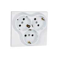 ATRA CLASSIC WHITE TRIPLE SOCKET 5303