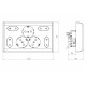 ATRA WHITE SOCKET MULTI 1 5701