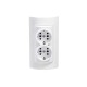 ATRA WHITE DOUBLE SOCKET 7135
