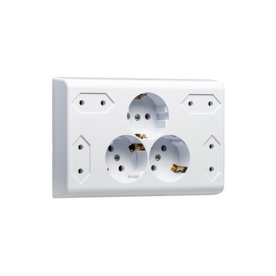 ATRA WHITE SOCKET MULTI 1 5701