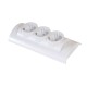 ATRA WHITE TRIPLE SOCKET 7133