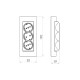 ATRA WHITE TRIPLE SOCKET 7133