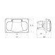 ATRA CONTACT TRIFAZAT CU CAPAC ALB IP44 7143