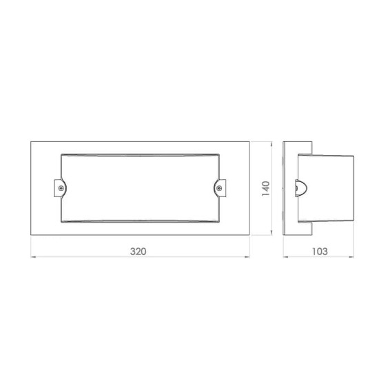 ATRA LINE PLAFONIERA EXTERIOR ALB 6117