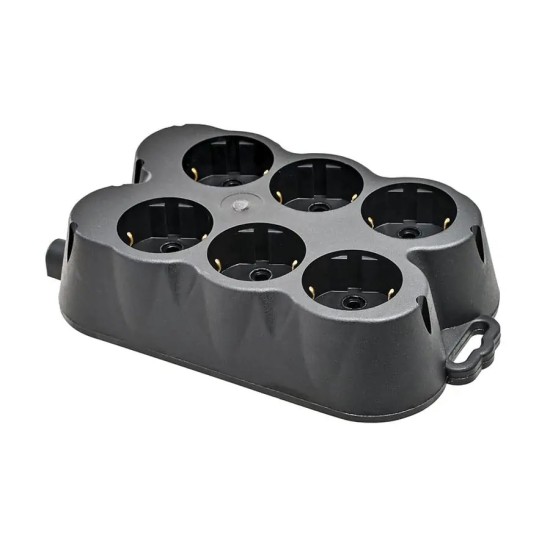 ATRA THREE SOCKET SPLITTER  RUBBER 7127 BLACK