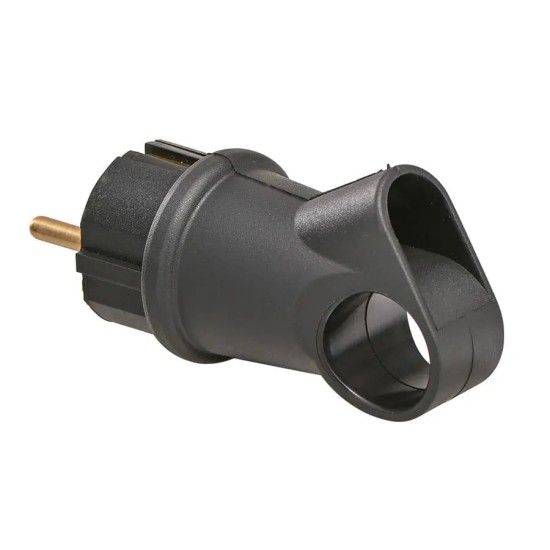 ATRA PLUG ANGLE CAUCUC NEGRU CU MÂNER 1327