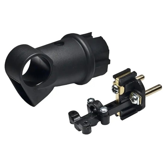 ATRA PLUG ANGLE CAUCUC NEGRU CU MÂNER 1327