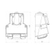 ATRA MODUL TRIFAZAT CU CAPAC ALB IP44 7142
