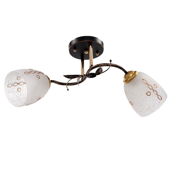 NIKOM CHANDELIER RETRO BK  2ХЕ27 2107-2