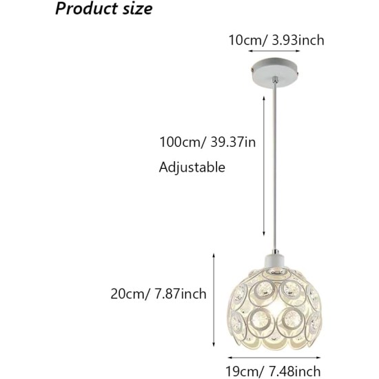 NIKOM PENDUL CU CRISTALE NG 312-1A ALB