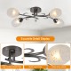 NIKOM CHANDELIER GRAPHITE PEARL NG74566-4