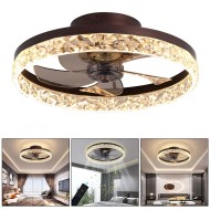 LED PLAFONIERA HIT CCT FAN APP 84W Ф50 9797BK