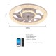 NIKOM LED CEILING LIGHT FAN HIT BТ SMART RGB+APP 84W Ф50  LG 9898