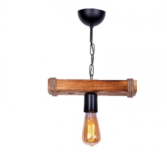 NIKOM PENDANT HELIOS WOOD E27