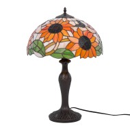 LAMPĂ DE MASĂ KAJA TIFFANY SUNFLOWERS STICLA E27 K-G16814 